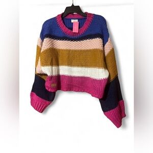 Simply Southern Multicolor Striped Sweater